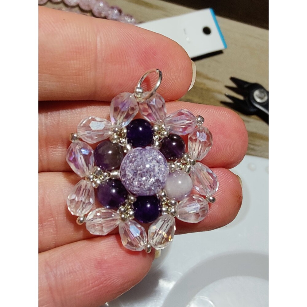Genuine Amethyst Crystal Pendant